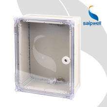 Saipwell 600*600*250 mm IP66 Hochwertige transparente Kunststoff -PVC -Wasserdichtste Elektrokasten Benutzerdefinierte PVC -Box